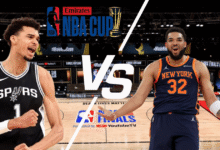 Spurs y Knicks definen al campeón de la NBA Cup 2025 en Las Vegas (Foto Canva e Internet)