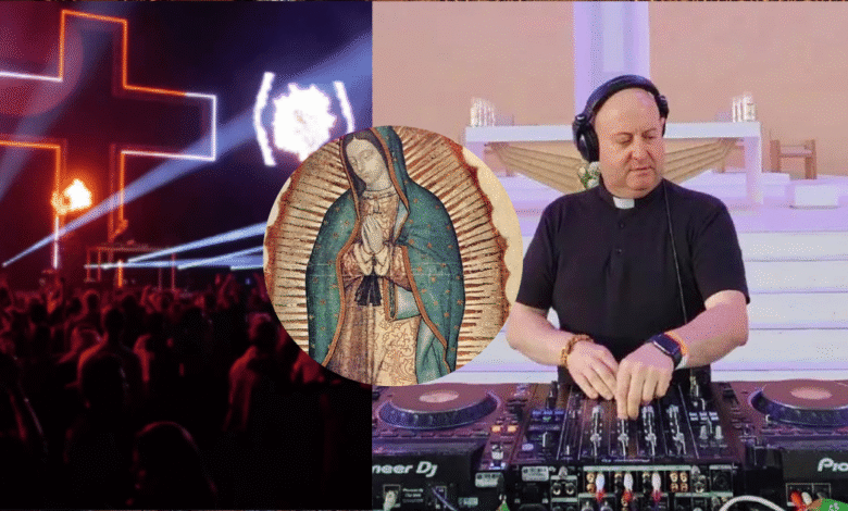 ¡Súbele al beat! Padre DJ rompe las redes con remix techno de la Virgen de Guadalupe (Foto por Europa Presse ig de Padre Guilherme)