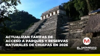 Actualizan tarifas de acceso a parques y reservas naturales de Chiapas en 2026