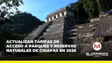 Actualizan tarifas de acceso a parques y reservas naturales de Chiapas en 2026