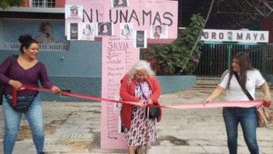 Colocan de manera permanente antimonumento en memoria de víctimas de feminicidio