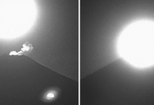 El beso de la luna al volcán: Captan espectacular timelapse en el Popocatépetl