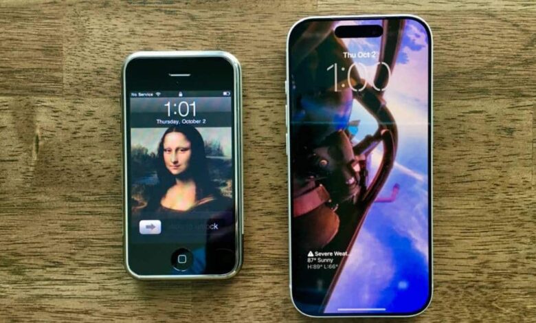Primer iPhone vs iPhone 17, 18 años de evolución tecnológica