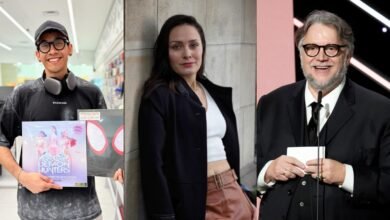 De izquierda a derecha, Cruz Contreras, Ivel Hernández y Guillermo del Toro (Foto de internet)