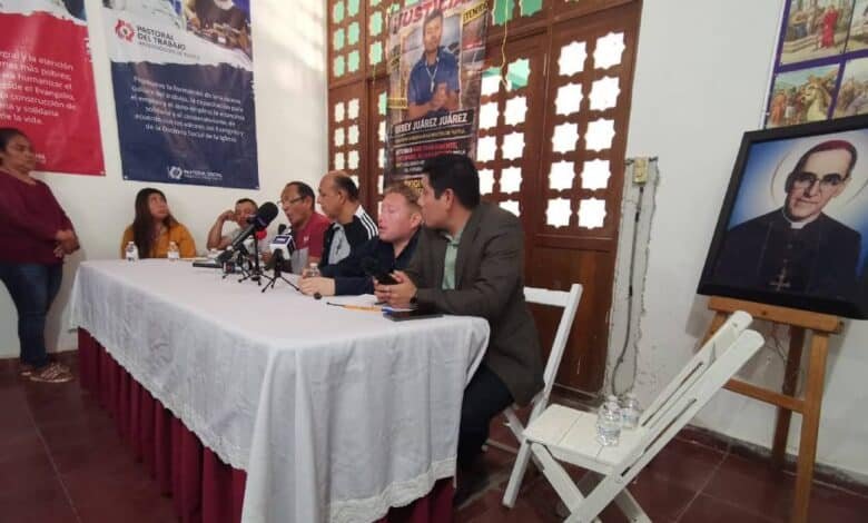 Exigen libertad inmediata para líderes religiosos. Foto: Nayeli Mijangos.