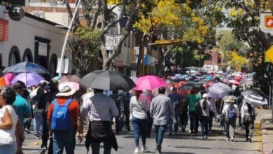 Marcha magisterio en Chiapas