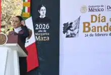 “México es dignidad, valentía y grandeza” Presidenta Claudia Sheinbaum y ceremonia por el Día de la Bandera. Imagen: Cortesía.