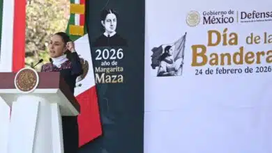 “México es dignidad, valentía y grandeza” Presidenta Claudia Sheinbaum y ceremonia por el Día de la Bandera. Imagen: Cortesía.