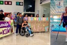 Paciente del Hospital de Pediatría del CMN Siglo XXI supera cáncer óseo y es campeona de natación en Chiapas