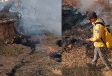 Protección Civil realiza quema controlada de pastizal como medida preventiva en Chiapas