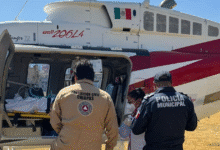 Realiza traslado aeromédico de paciente embarazada en estado crítico en Chiapas