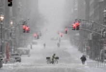 Toque de queda y emergencia climática en Nueva York por intensa nevada. Imagen: Redes sociales.