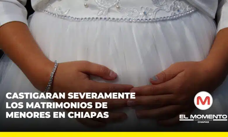Castigaran severamente los matrimonios de menores