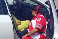 Accidentes vehiculares los más registrados en puente largo. Foto: Cortesía Cruz Roja.