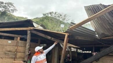 Deslaves y comunidades incomunicadas deja el Frente Frío 41 en Chiapas. Foto: cortesía Protección Civil.