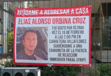 Familiares exigen justicia y aparición con vida de Elías Alonso Urbina en Chiapas
