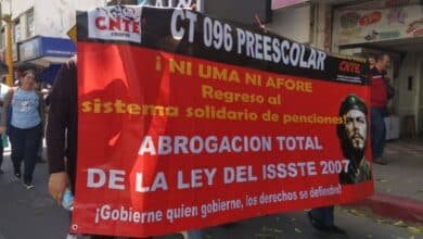 Magisterio se moviliza en Chiapas
