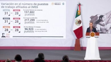 Presidenta Claudia Sheinbaum destaca registro de 22.5 millones de empleos afiliados al IMSS