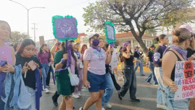Marchan miles de mujeres este 8 de marzo (Foto de Nayeli Mijangos)