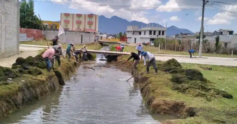 intensifican labores de desazolve en san cristóbal para prevenir inundaciones ante temporada de lluvias