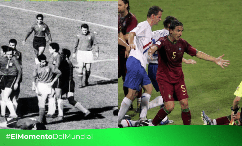 Patadas, tarjetas y caos Las batallas más violentas en la historia de los Mundiales (Fotos Redes Sociales)