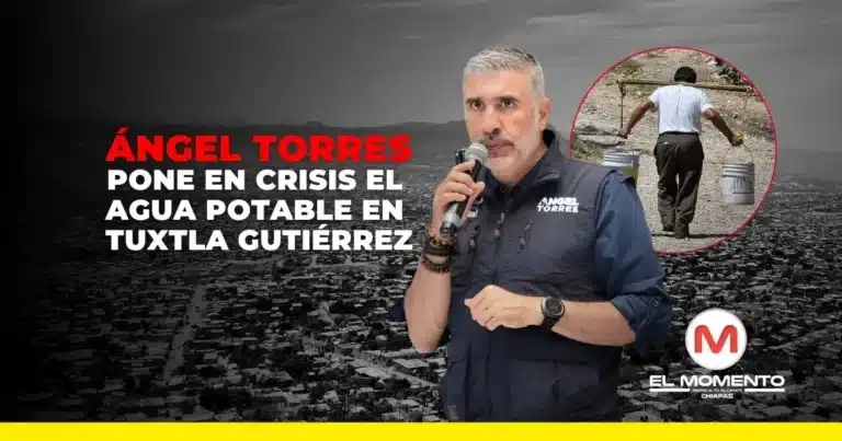 Ángel Carlos Torres Culebro pone en crisis el agua en Tuxtla Gutiérrez