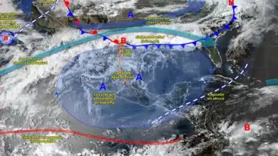 lluvias fuertes y riesgo de torbellinos en el noreste de méxico por nuevo frente frío