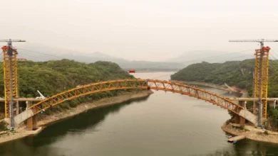 puente rizo de oro, en fase final de obra