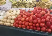 sube el jitomate, la papa, el aguacate y el pollo; baja el huevo