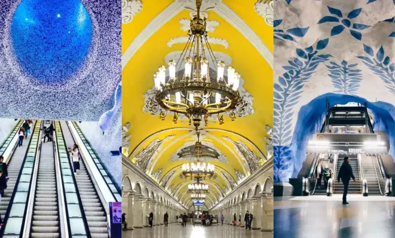 Las estaciones de metro más espectaculares del mundo (Fotos de internet)