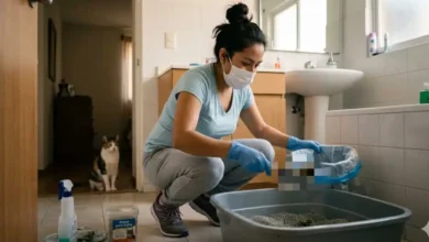 guía de higiene cómo limpiar el arenero de tu gato