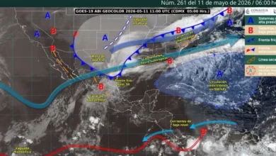 pronóstico de lluvias para hoy 11 de mayo de 2026