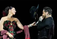 Christian Nodal y Ángela Aguilar sorprenden con romántico dueto en la CDMX