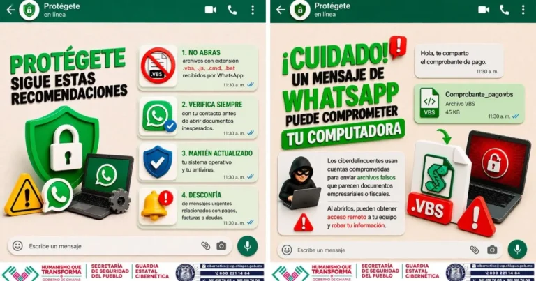 alertan guardia estatal cibernética por malware distribuido mediante whatsapp