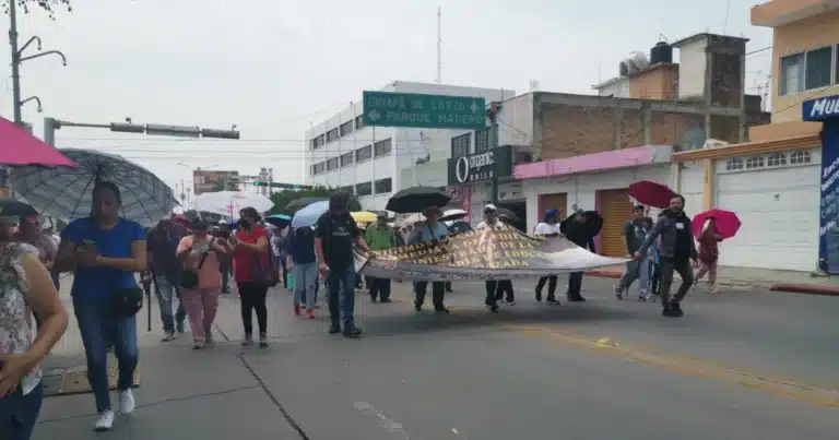 Magisterio del sistema estatal en Chiapas en paro (Foto del Magisterio)