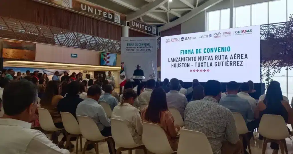 firman convenio para nueva ruta área houston tuxtla gutiérrez que iniciará operaciones en octubre 0