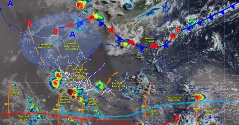 clima en méxico lluvias fuertes y calor persistente