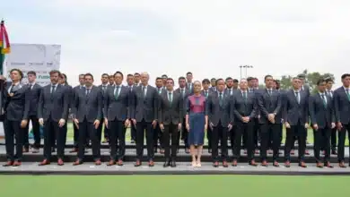 presidenta claudia sheinbaum abandera a la selección nacional de méxico que participará en la copa mundial de la fifa 2026