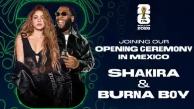 shakira y burna boy encabezarán la ceremonia de apertura de la copa mundial de la fifa 2026 en la cdmx