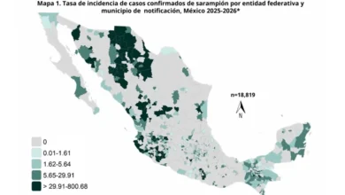 chiapas, tercer estado con más casos de sarampión en 2026
