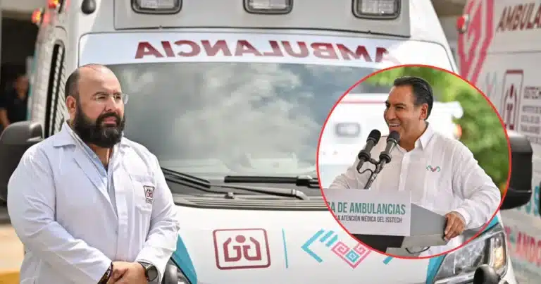 Eduardo Ramírez fortalece la atención médica del Isstech con la entrega de ambulancias (Foto de cortesía)