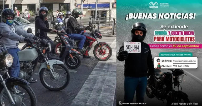 gobierno de chiapas extiende beneficio para la regularización de motocicletas