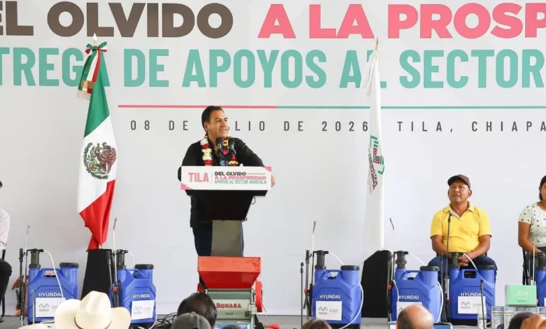 Gobierno de Chiapas impulsa infraestructura, educación y campo con inversión histórica en Tila