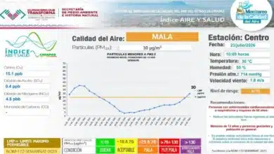 Mala calidad del aire eleva riesgo para la salud; recomiendan limitar actividades físicas intensas