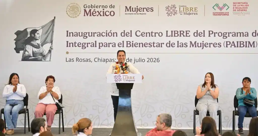 Gobierno de Chiapas fortalece atención a mujeres con nuevo Centro LIBRE en Las Rosas