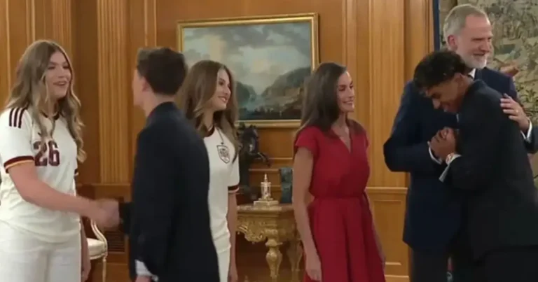 el rey felipe vi recibe a la selección española en el palacio de la zarzuela