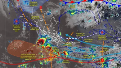 Pronóstico del clima: los efectos de la onda tropical 18 se sentirán en estos estados (Imagen de Conagua)