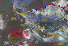 Pronóstico del clima: fuerte lluvias por circulaciones ciclónicas y canales de baja presión (Imagen de Conagua)