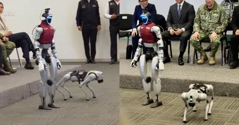 Presentan a CeCi y K5, robots asistentes del C5 en Edomex (Fotos de internet)
