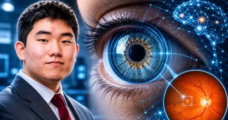 joven de 17 años crea ia para detectar autismo y tdah con imágenes del ojo